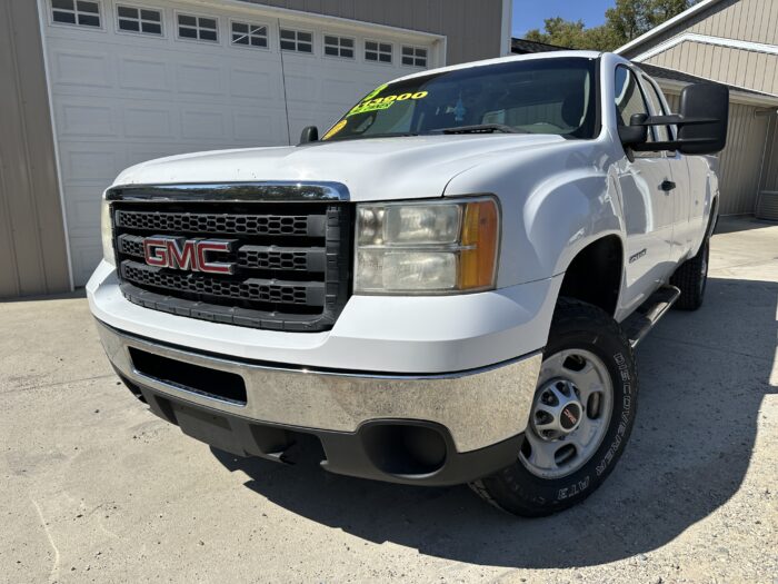 2013 GMC Sierra For Sale 2500HD 4WD Extended Cab Long Bed Work Truck