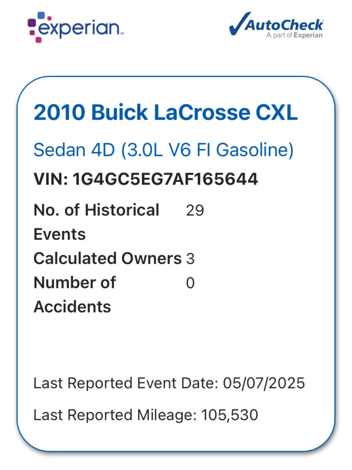 2010 Buick LaCrosse For Sale CXL Sedan Loaded - Image 18