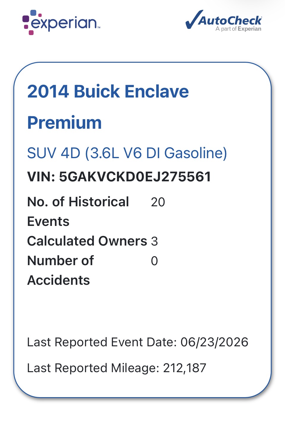 2014 Buick Enclave For Sale Premium AWD - Image 2