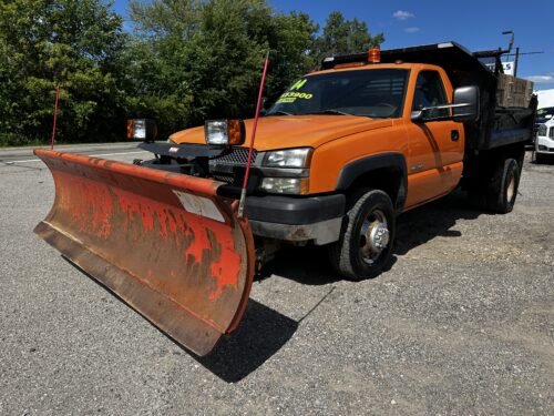 2004 Chevrolet Silverado 3500 For Sale Regular Cab 4WD Dump & Plow Truck